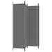 4-panel Room Divider Anthracite 200x200 Cm Fabric Tpbona