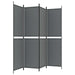 4 - panel Room Divider Anthracite 200x200 Cm Fabric Tpbxtx