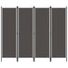 4 Panel Room Divider Anthracite Gl441