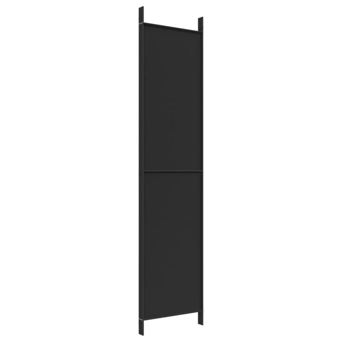4-panel Room Divider Black 200x220 Cm Fabric Tpbxbo