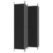 4-panel Room Divider Black 200x220 Cm Fabric Tpbxbo