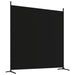 4-panel Room Divider Black 698x180 Cm Fabric Tpbxnp