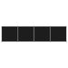 4-panel Room Divider Black 698x180 Cm Fabric Tpbxnp