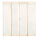 4 Panel Room Divider Cream Fabric Gl1111