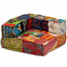 4-seater Modular Pouffe Patchwork Fabric Xaakno