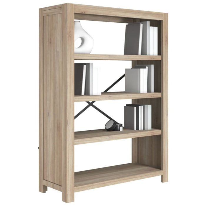 4-tier Bookcase 80x30x110 Cm Solid Wood Acacia Tapbnp