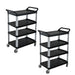 2x 4 Tier Food Trolley Portable Kitchen Cart Multifunctional