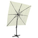 4-tier Parasol with Aluminium Pole Sand 250x250 Cm Totnxb