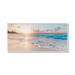 40cmx80cm Ocean And Beach White Frame Canvas