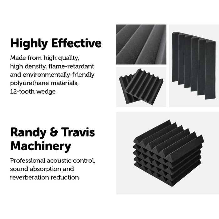 40pcs Studio Acoustic Foam Sound Absorbtion Proofing Panels