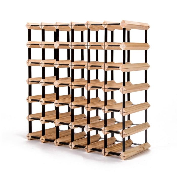 42 Bottle Timber Wine Rack Storage Cellar Organiser