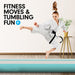 4m x 2m Air Track Gymnastics Mat Tumbling Exercise - Grey 
