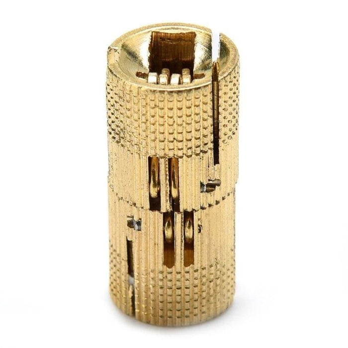4pcs Copper Brass 8-18mm Cylindrical Hidden Cabinet