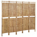 5-panel Room Divider Bamboo 200x180 Cm Taoipb