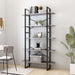 5-tier Book Cabinet Concrete Grey Chipboard Tbnxbbx