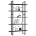 5-tier Book Cabinet Grey Chipboard Tbnxbbb