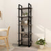 5-tier Book Cabinet Grey Pinewood Tbnoknp