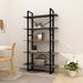 5-tier Book Cabinet Grey Pinewood Tbnxbbp