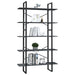 5-tier Book Cabinet Grey Pinewood Tbnxbbp