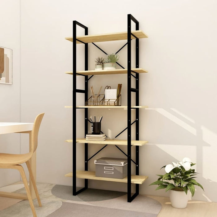 5 - tier Book Cabinet Pinewood Tbnokkt