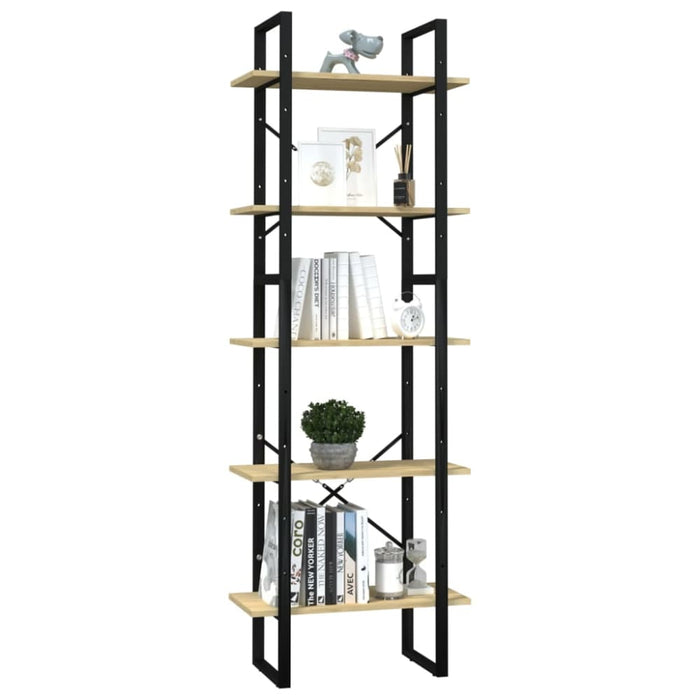 5-tier Book Cabinet Pinewood Tbnoknt