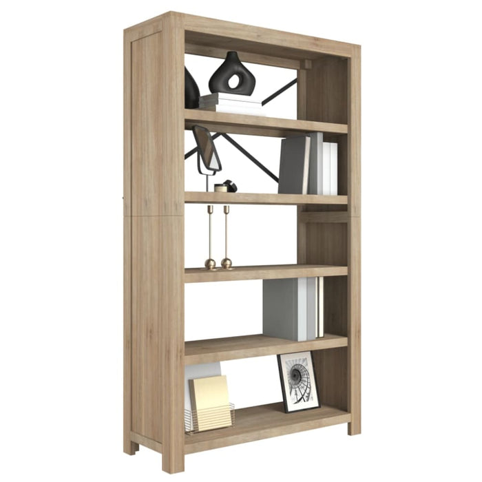 5-tier Bookcase 80x30x140 Cm Solid Wood Acacia Tapbna