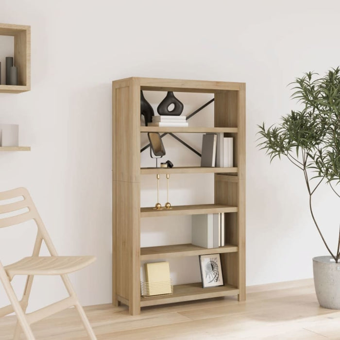 5-tier Bookcase 80x30x140 Cm Solid Wood Acacia Tapbna