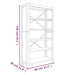 5-tier Bookcase 80x30x140 Cm Solid Wood Acacia Tapbna