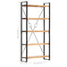 5-tier Bookcase Solid Acacia Wood Xnlpni
