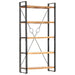 5-tier Bookcase Solid Acacia Wood Xnlpni