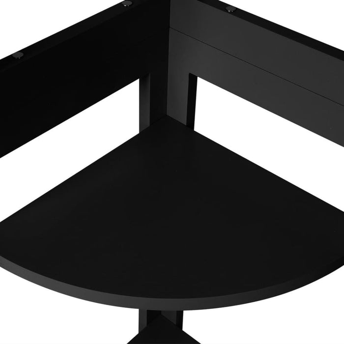 Goslash Picks 5 Tier Corner Shelf Wooden Storage Home