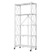 5 Tier Steel White Foldable Kitchen Cart Multi-functional