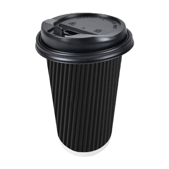 50 Pcs 16oz Disposable Takeaway Coffee Paper Cups Triple