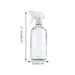 6x 500ml Clear Glass Spray Bottles Trigger Water Sprayer