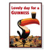 50cmx70cm Beer Lovely Day for a Guinness Black Frame Canvas