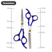6 Inch Blue Professional Thinning & Cutting Scissors