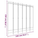 6-panel Room Divider Black 240x220 Cm Fabric Tpboii