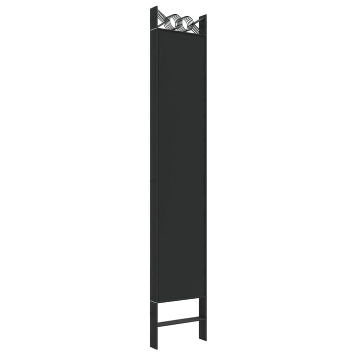 6-panel Room Divider Black 240x220 Cm Fabric Tpboii