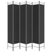 6-panel Room Divider Black 240x220 Cm Fabric Tpboii