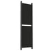 6-panel Room Divider Black 300x180 Cm Fabric Tpbxxp