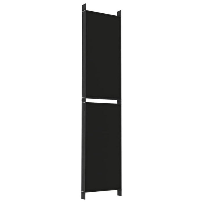 6-panel Room Divider Black 300x220 Cm Fabric Tpbxpi