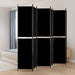 6-panel Room Divider Black 300x220 Cm Fabric Tpbxpi