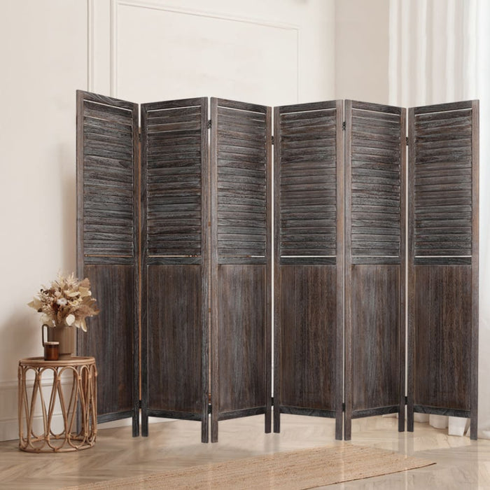 6 Panel Room Divider Folding Screen Privacy Dividers Stand