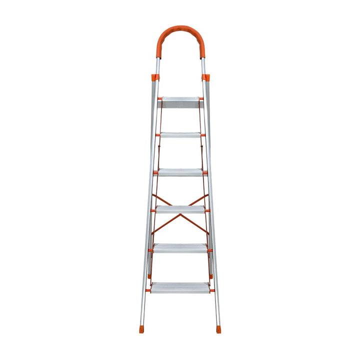 6 Step Ladder Multi - purpose Folding Aluminium Light