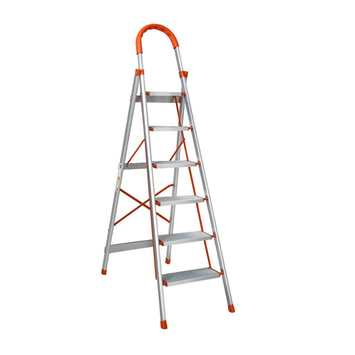 6 Step Ladder Multi - purpose Folding Aluminium Light