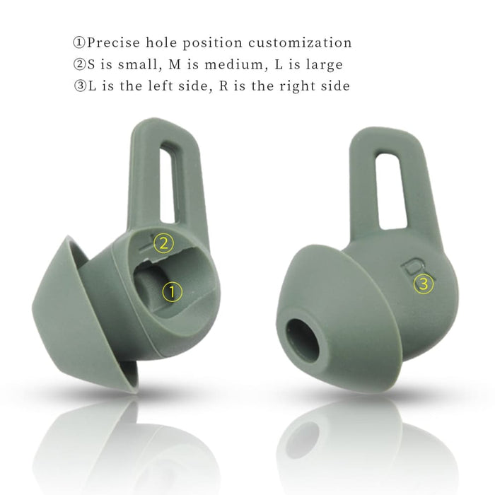 6pcs Anti-drop Avoid Falling off Silicone Wing Earplugs