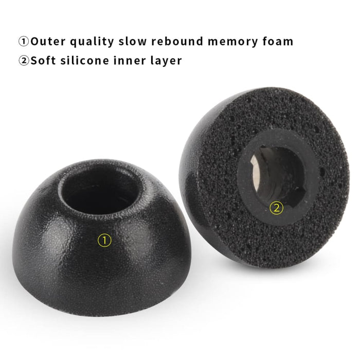 6pcs Anti-slip Noise Reducing Memory Foam Ear Tips for Oppo