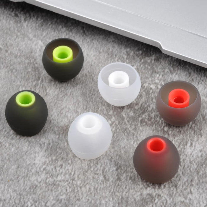 6pcs Anti-slip Silicone Ear Tips for Lenovo He05 Qe66 Jbl