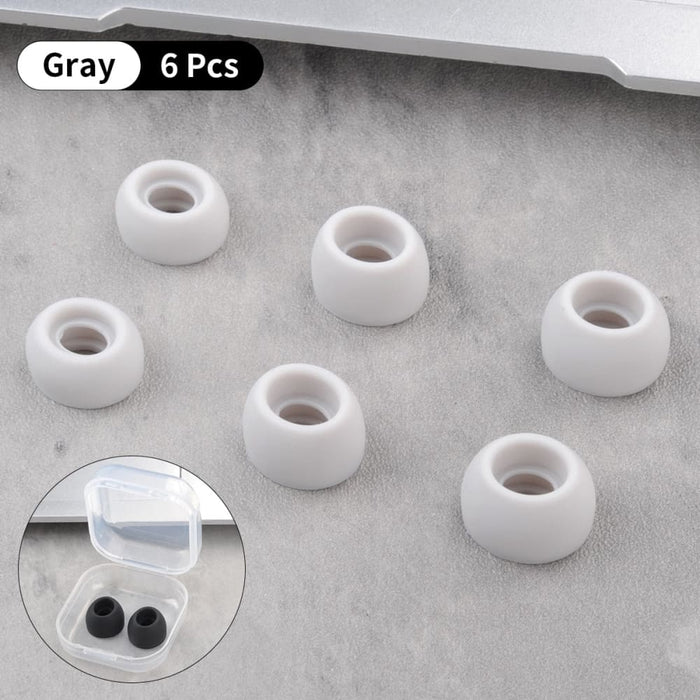 6pcs Anti-slip Silicone Ear Tips for Realme Air Buds 2