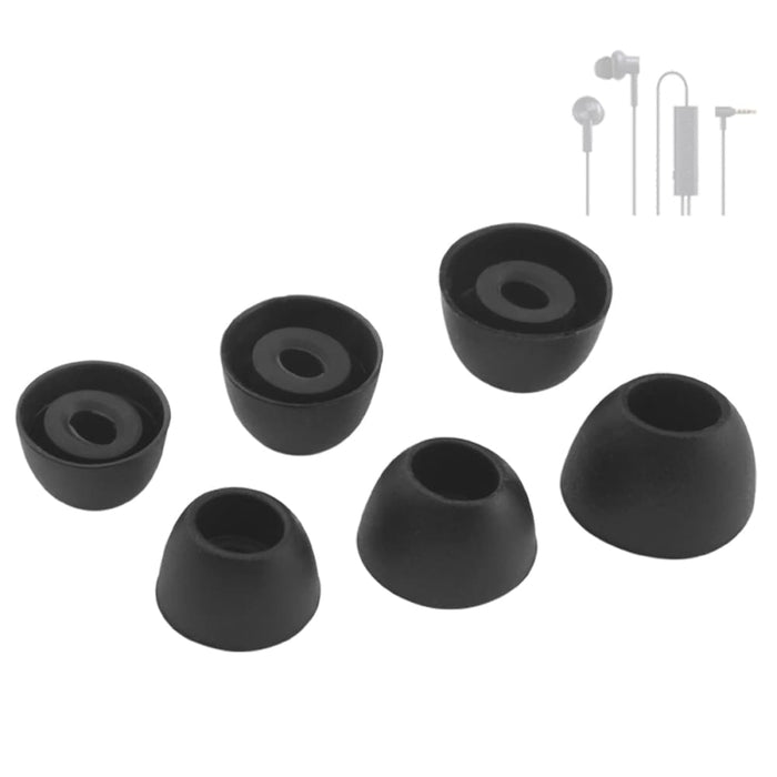 6pcs Oval Mouth Noise Cancelling Ear Tips for Xiaomi Huawei